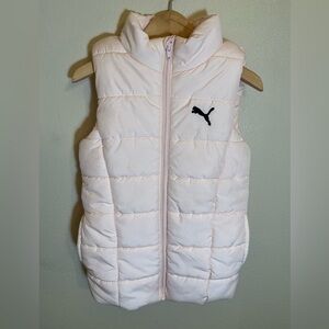 Puma Girl Light Pink Puffer Vest